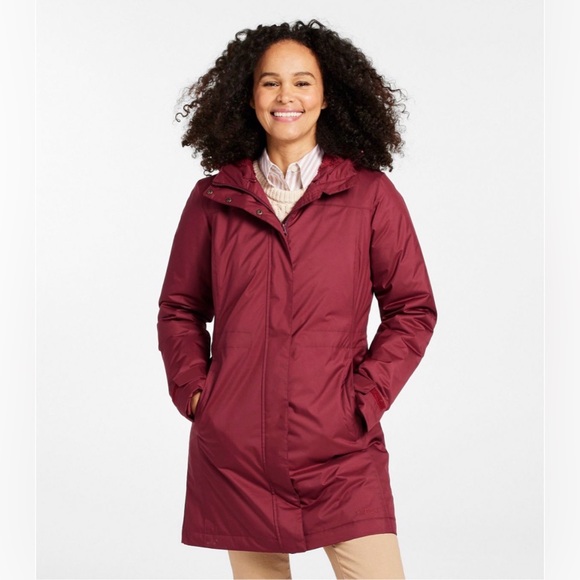 L.L Bean- Women’s Red Winter Warmer Coat (Rain Coat) - XS - Picture 8 of 8